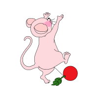 Cat Playing With Yarn Animals