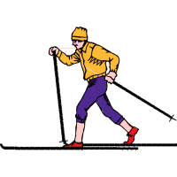 Nordic Skiing Animals