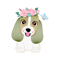 Basset Art Sien Normand Animals