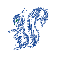 Cat Playing With Yarn Animals