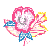 Hollyhocks Animals Hollyhocks Animals