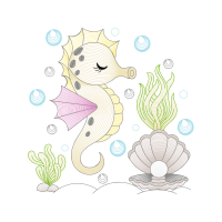 Lined Seahorse Animals
