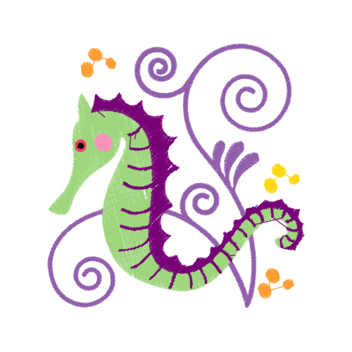 Lined Seahorse Animals Lined Seahorse Animals