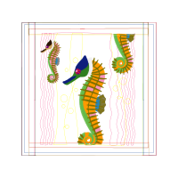 Lined Seahorse Animals Lined Seahorse Animals