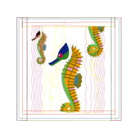 Lined Seahorse Animals Lined Seahorse Animals