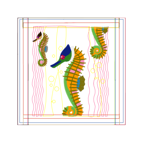 Lined Seahorse Animals Lined Seahorse Animals