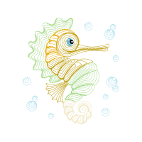 Lined Seahorse Animals