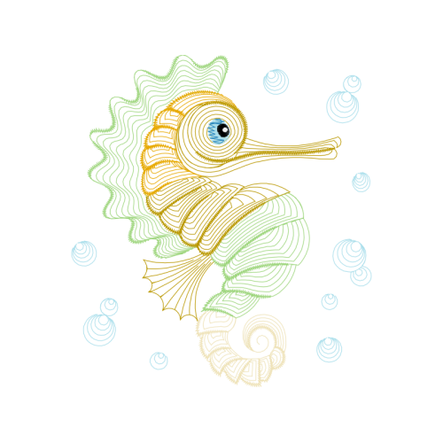 Lined Seahorse Animals Lined Seahorse Animals