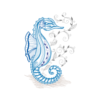 Lined Seahorse Animals