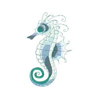 Lined Seahorse Animals