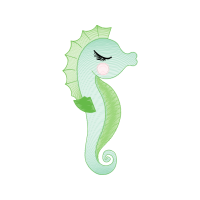Lined Seahorse Animals