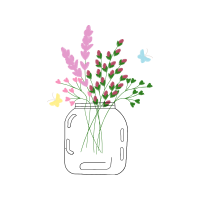Line Art Flowers