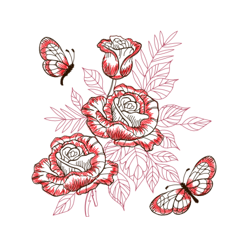 Line Art Flowers Line Art Flowers