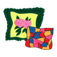 Throw Pillow Flowers