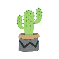 Triangle Cactus Flowers