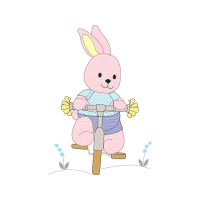 Domestic Rabbit Easter