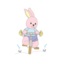 Domestic Rabbit Easter