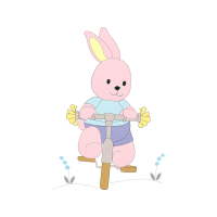 Domestic Rabbit Easter