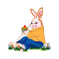 Domestic Rabbit Easter