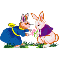 Domestic Rabbit Easter