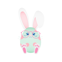 Domestic Rabbit Easter