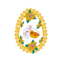 Domestic Rabbit Easter