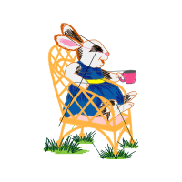 Domestic Rabbit Easter