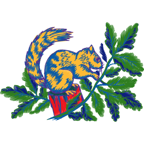 Fox Squirrel Easter Fox Squirrel Easter