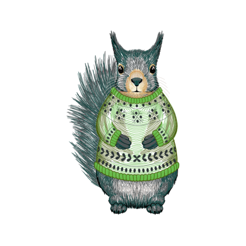 Fox Squirrel Easter Fox Squirrel Easter