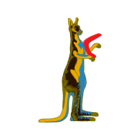 Red Kangaroo Easter
