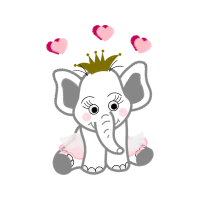 African Elephants Valentine