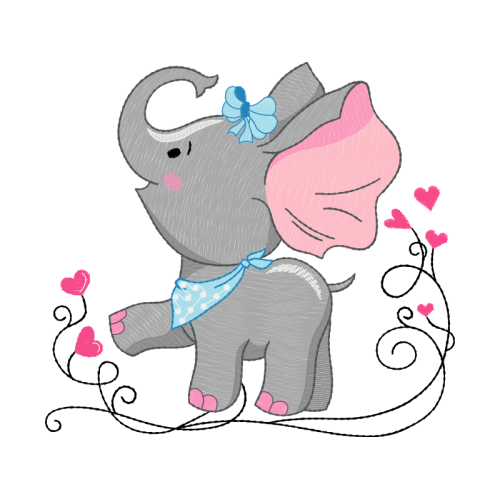 African Elephants Valentine African Elephants Valentine