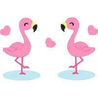 Greater Flamingo Valentine