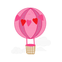 Hot Air Balloon Valentine