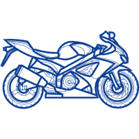 Blue Motorcycle Other