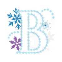 Dl034 Ice Letter B 4X4 Other