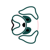 Pug Applique 6 5 Inch Other