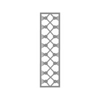Paravent Bari Droit Composite Avec Cadre En Aluminium Other