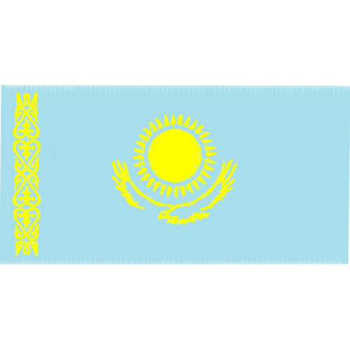 Flag Of Kazakhstan Patches Flag Of Kazakhstan Patches