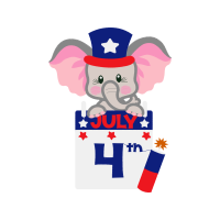 Royal King Elephant Patches