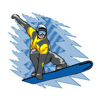 Snowboarding People Snowboarding People